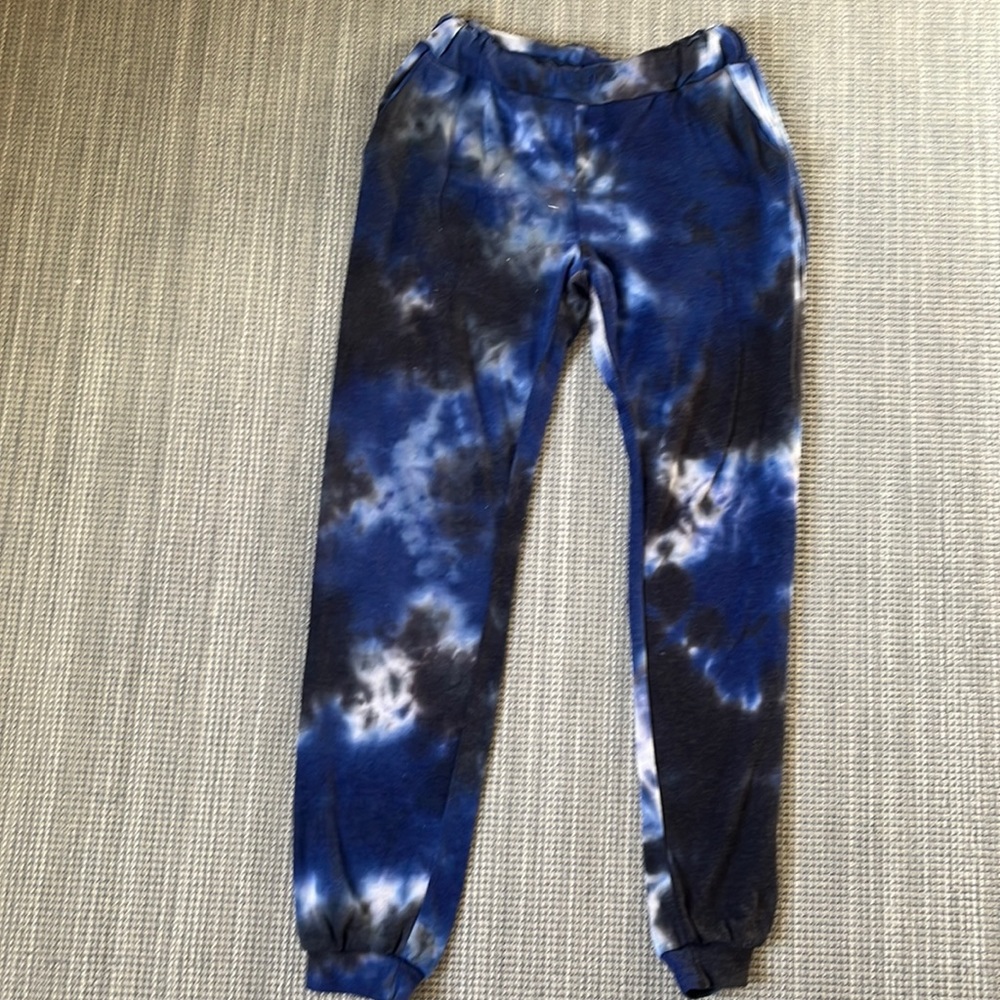Jac Parker Lazy Day Blue Tie-Dye Sweatpants